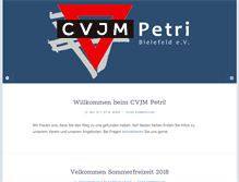Tablet Screenshot of cvjm-petri.de